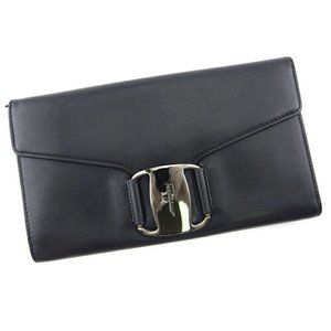 Auth Salvatore Ferragamo Long Wallet Vara Leather - image 1